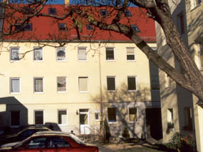 Glastür vom Wohnzimmer zum Entreé