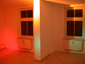 Wohnzimmer mit Schallschutzfenstern